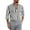 Grey, variant on FBMDBB Mens Fashion Casual Striped Buckle Lapel Long Sleeve Shirt Top Men Bodysuit Heavy Cotton T Shirt