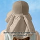 thumbnail image 4 of Fiudx Sombrero de Verano, Ala Ancha con Protección para El Cuello, Algodón Ligero y Transpirable, Accesorio para Actividades Al Aire Libre, Diseño Moderno, Ideal para Senderismo, Pesca y Playa. Negro, 4 of 6