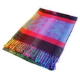 thumbnail image 5 of Double Side Rainbow Silky Tropical Colorful Exotic Pashmina Wrap Shawl Scarf, 5 of 6