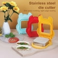 thumbnail image 1 of Hicess Sandwich Cutter And Sealer Bread Mold for Kids Lunch Square Sandwich Maker Cartoon Easy to Use Bento Box Accessories, 1 of 7