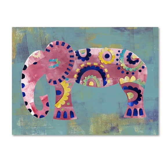 Trademark Fine Art 'Boho Elephant 4' Canvas Art by Summer Tali Hilty