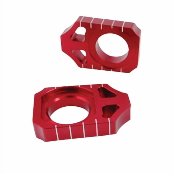 Works Connection Axle Blocks Red for Honda CRF250X 2004-2009
