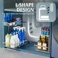 Under Sink Organizers and Storage, 2 Pack Under Kitchen Bathroom