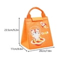 thumbnail image 3 of PYURTEP Lunch Bag, Cartoon Animal Insulated Lunch Box with Handle, Waterproof Stain Resistant Food Storage Bag for School Office Picnic Camping, 3 of 6