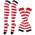 thumbnail image 3 of Bas Rayés pour Femmes, Chaussettes Hautes, Chaussettes d'Halloween, 3 of 3