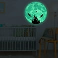 thumbnail image 3 of Halloween Wall Sticker PVC Pumpkin Castle Bat Luminous Moon Sticker Wall Decor, 3 of 10