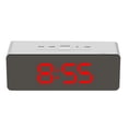 thumbnail image 1 of Reloj despertador digital LED Temperatura Escritorio Espejo de maquillaje Arte Snooze Reloj Dormitorio Decoración de oficina, Rectángulo AweSitey HA3237-07B, 1 of 6
