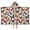Beige, variant on Pink Butterfly Floral Bow White Pattern Hooded Bath Towel,50"x30" for Ages 3 To 12 Kids, Quick Dry Lightweight Soft Microfiber Hood Beach Towel Cover Up for Kids