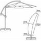 thumbnail image 4 of Funda para sombrilla Cantilever, de 11 a 13 pies, resistente al agua y con cremallera, fundas para sombrillas de patio resistentes, 4 of 4