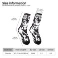 thumbnail image 2 of Honeii Floral Cow Silhouette Print Adult Socks,Crew Socks,Casual Calf Socks,Daily Wear Socks for Men & Women, Perfect for Sports, Casual and Everyday Use, 2 of 6