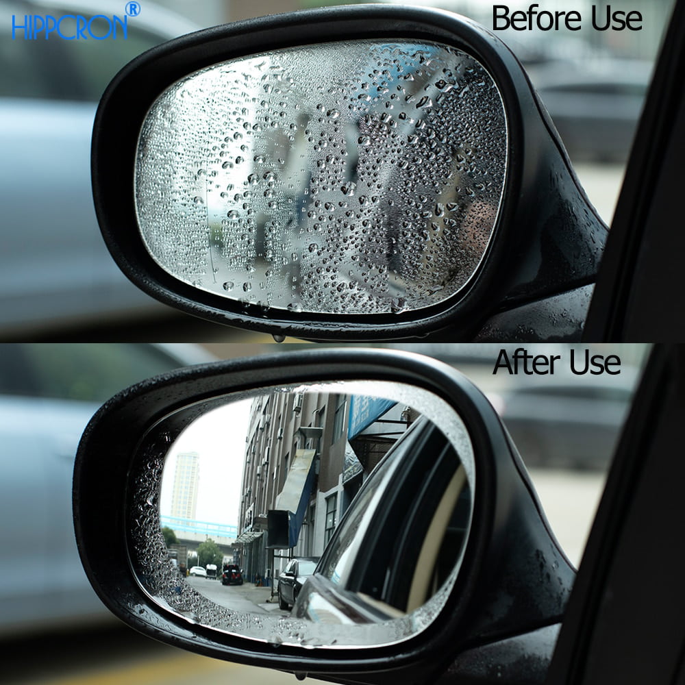 DS CAR SIDE MIRRORS WATER REPEL & ANTI-FOG/FROST FILM ROUND/OVAL 