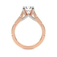 thumbnail image 2 of IGI Certified 2 Carat Radiant Shape Lab Grown Diamond Engagement Ring | 14K Rose Gold | Delphie Channel Set Diamond Ring | FG-VS1-VS2 Quality Friendly Diamonds, 2 of 6