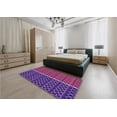 thumbnail image 4 of Ahgly Company Indoor Square Patterned Purple Area Rugs, 8' Square, 4 of 6