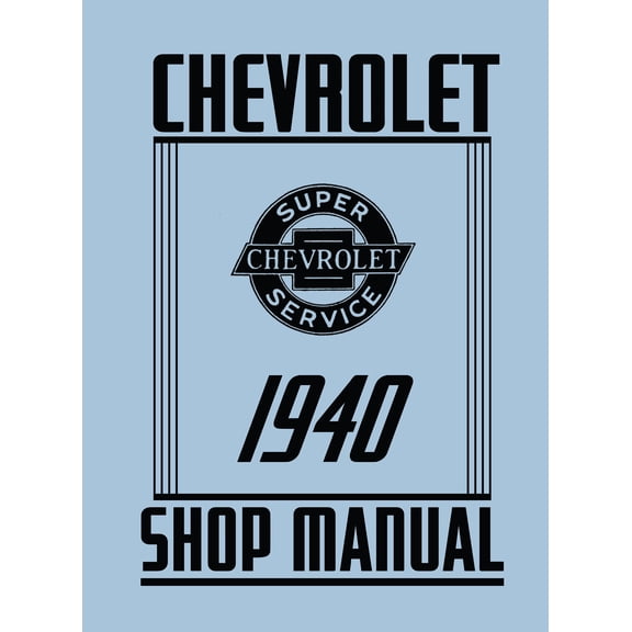 Detroit Iron OEM 1940 Chevrolet Shop Manual