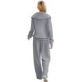 thumbnail image 4 of Lounge Sets For Women 2023 Oversized Half Zip Sweatshirt And Wide Leg Sweatpant 2 Piece Outfits Sweatsuit Tracksuit, 4 of 7