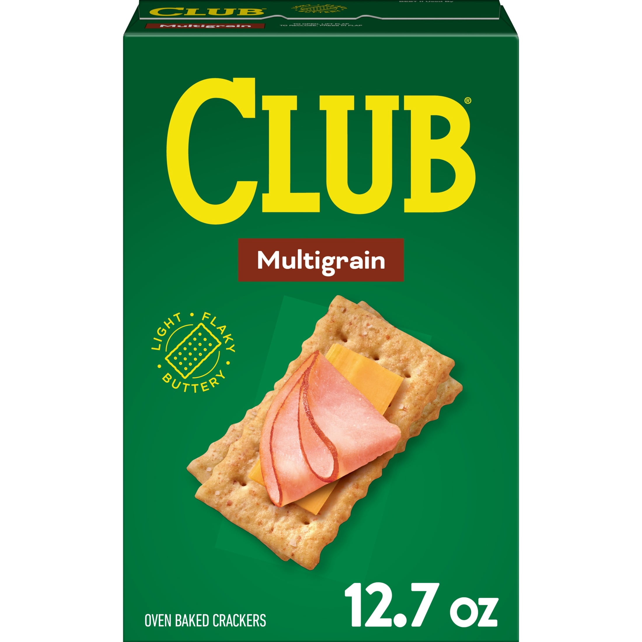 (12 pack) Club Multigrain Crackers, Lunch Snacks, 12.7 oz