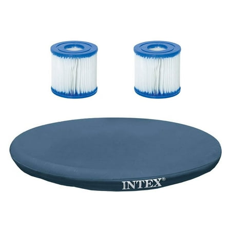 Intex 15-Foot Easy Set Pool Cover & Bestway CM Filter Cartridge Type VII, Type (Best Way To Cover A Tattoo)