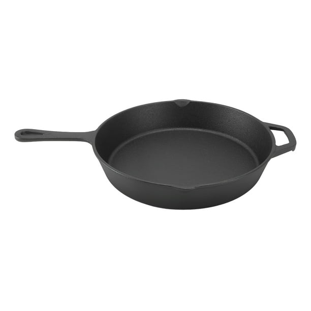 Sartén De Hierro Fundido, Distribución Uniforme Del Calor, Para Cocinar En Interiores Y Exteriores, Asar A La Parrilla Sin Revestimiento