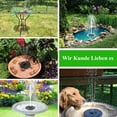 thumbnail image 4 of Fuente de baño solar para pájaros, fuente de agua con forma de colibrí con cubierta de vidrio y energía solar para decoración de jardín, bomba para fuente de baño para pájaros al aire libre, mejore, 4 of 7