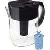 Brita Longlast Everyday Water Filter Pitcher, Large 10 Cup 1 Count, Black