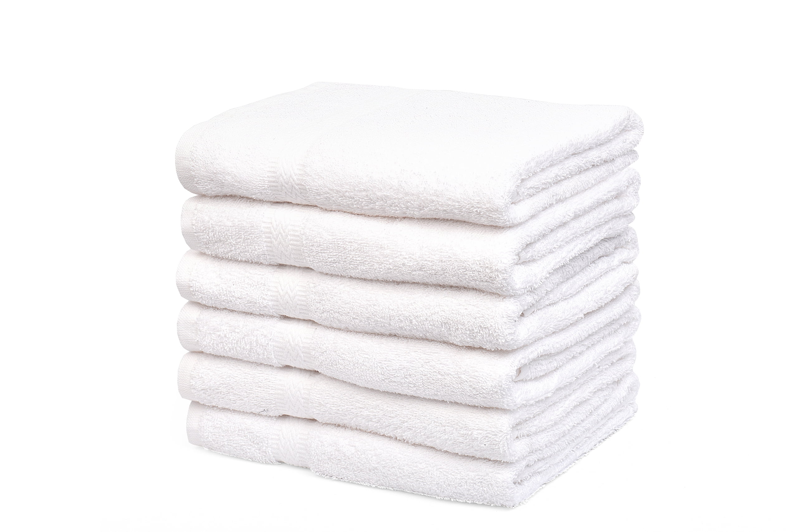 12 new bright white ringspun soft 20x40 bath towels gym salon tanning hotel 
