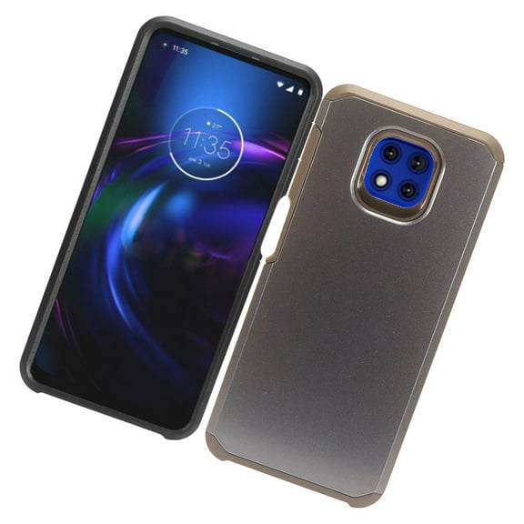 Case for Motorola Moto G Power 2021 Armor Dual Layer 2 in 1 Rubberized Hard Shockproof TPU Hybrid Protection Slim Cover for Moto G Power 2021 by Xcell - Navy