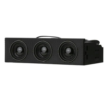 FOR 9005 5.25" Stereo Surround Speaker PC Front Panel Computer Case Built-in Mic Music Loudspeakers
