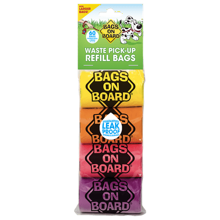 UPC: 0632039102044 | Bags on Board Dog Poop Bags  9 x 12 Inches  60 Count