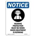 thumbnail image 1 of SignMission OS-NS-A-1218-V-13410 12 x 18 in. OSHA Notice Sign - Hearing Protection, 1 of 1