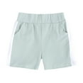 thumbnail image 6 of Kids Girls Short Sleeve Shorts Summer Sports Suit T-Shirt Elastic Waist Shorts Pocket Pants 2-Piece Set 5-14Y, 6 of 7