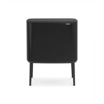 Brabantia Bo Touch Kitchen Dual Compartment Wastebasket, 3 6 Gallon (11 23L)