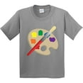 thumbnail image 3 of Inktastic Artist Palette and Brush Youth T-Shirt, 3 of 5