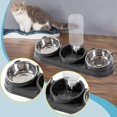 thumbnail image 6 of Triple Cat Bowls 3 in 1 Raised Pet Feeder with 15 Degree Tilt for Small Dogs Cats and Kittens, 6 of 9