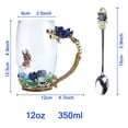 thumbnail image 2 of Tazas de café de vidrio Taza de té Cumpleaños Único Inusual 2019 Regalos del Día de la Madre Presente para la abuela Mamá Mujer Su esposa Ormromra FLD-2079, 2 of 4