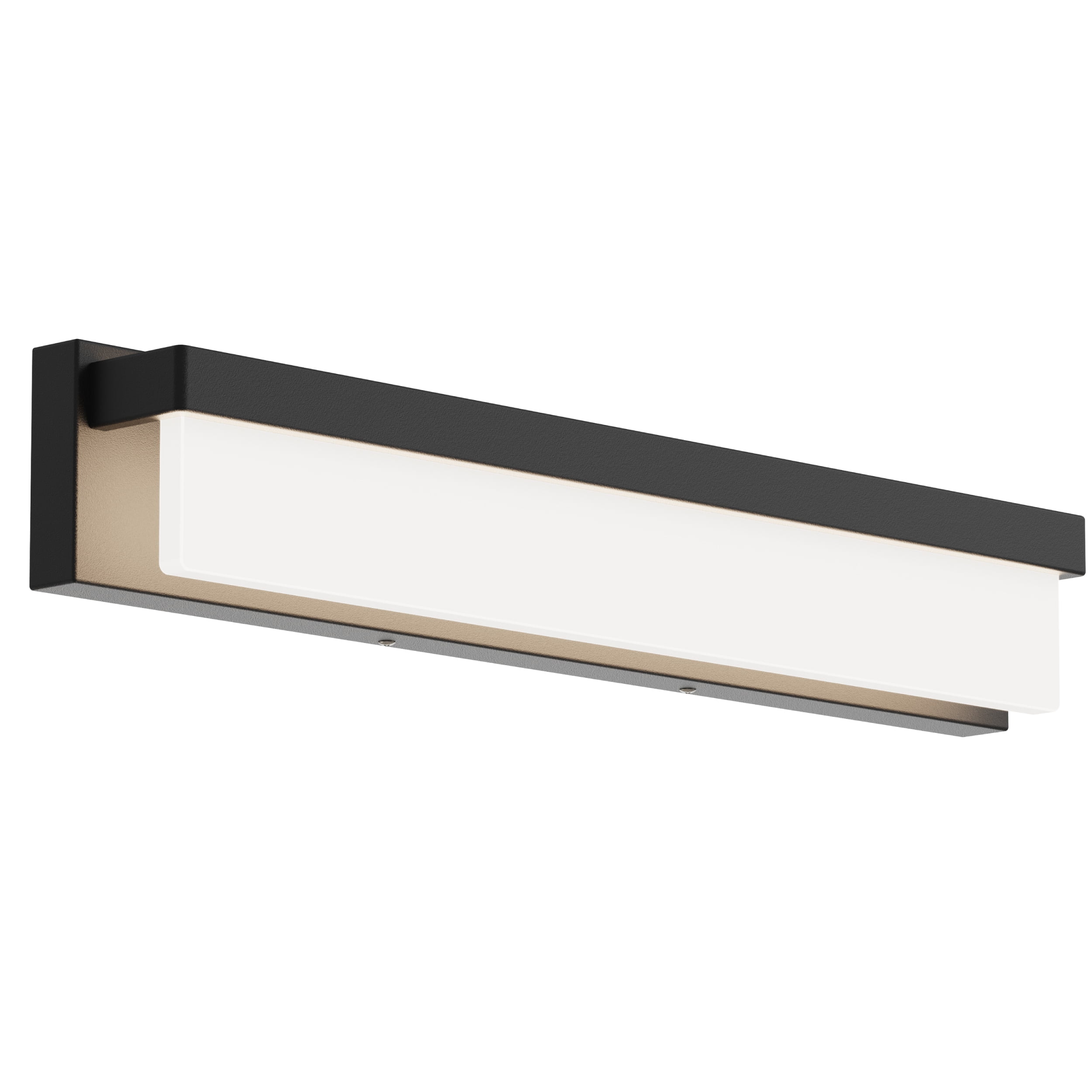 LIGHTINN LED 24.4" Bathroom Vanity Light Fixture Modern Finishing Stainless Steel Lighting Bar Bathroom Over Mirror Light (Black)