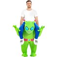 thumbnail image 4 of Disfraz inflable de extraterrestre ET para adultos y niños, divertido disfraz de astronauta para Cosplay para Halloween, Purim, trajes inflables de astronauta, 4 of 5