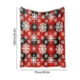 thumbnail image 3 of Christmas Throw Blanket – 30x40 in Super Soft Flannel Fleece Blanket for Winter – Warm Lightweight Holiday Blanket for Bed, Sofa, Travel & Gift Giving, 3 of 5