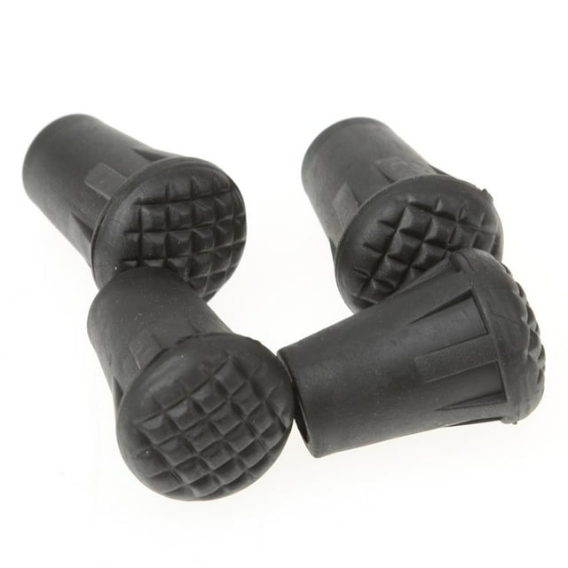 Durable 4pcs Replacement Rubber Tips End for Hiking Stick Walking Trekking Poles