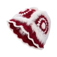 thumbnail image 2 of Sombrero de pescador de invierno para mujer Sombrero de pescador de felpa sintética cálido para mujer Rojo, 2 of 7
