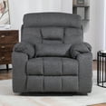 thumbnail image 2 of SYNGAR Power Lift Recliner Chair for the Elderly, Oversized Recliner with Massage and Heat, 2 Hidden Cup Holders, Side Pockets, 26" Width of Seat, 4 Motor, Reclining Chair, Dark Gray, 2 of 9