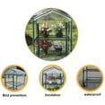 FC2 Tier Mini Clear Greenhouse Cover with Zipper Door, PVC Greenhouse