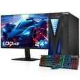 thumbnail image 1 of PC de Jeu RVB Combo AQVIN / Nouveau Moniteur 24 Pouces / GeForce GTX 1650 4 Go / Intel Core i7 / SSD 512 Go / RAM DDR4 16 Go / Windows 11 Pro (Remis à Neuf), 1 of 5