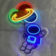 thumbnail image 2 of Handmadetneonsign Ballons Astronaut Neon Sign, Space Astronaut Wall Art Decor, Bedroom Bar Pub Coffee Wall Decor, 2 of 5