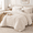01 - Beige-King (104"x90"), variant on 7 Piece King Seersucker Bed-in-a-Bag Set, 02 - Pink, King (104"x90")