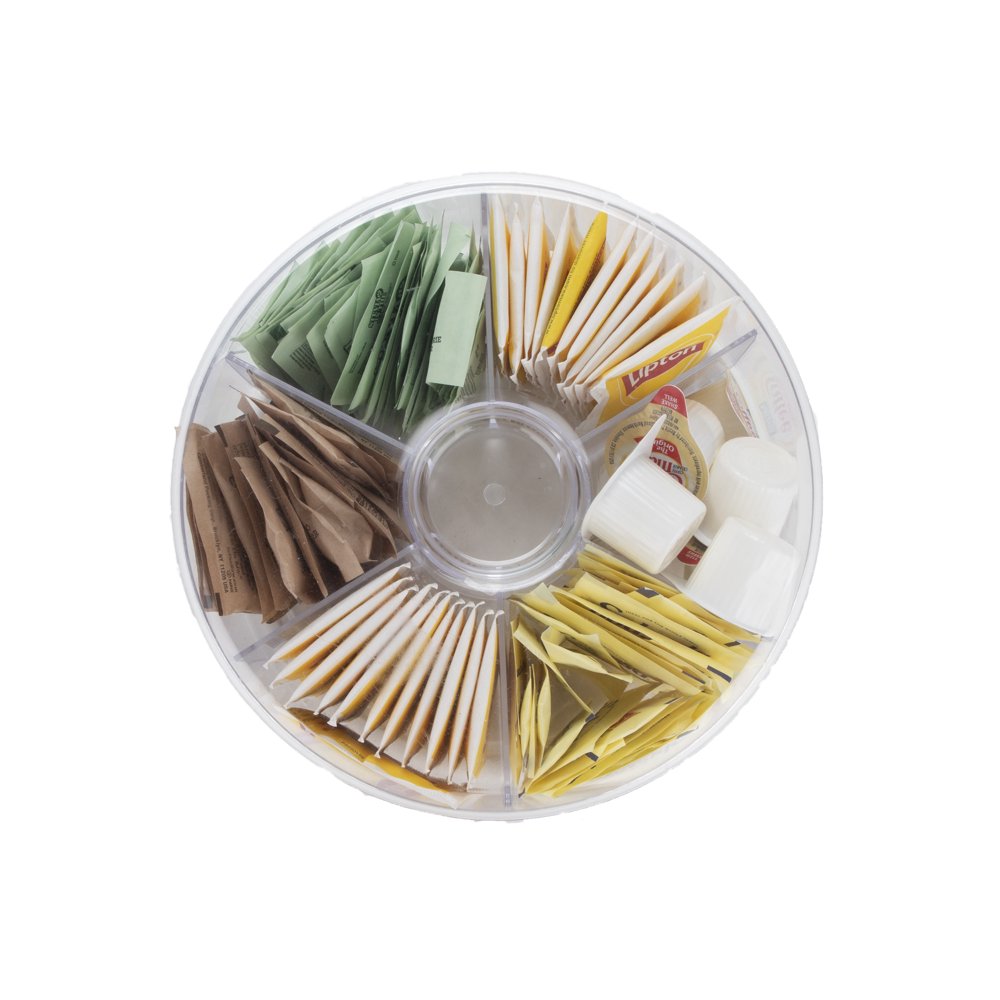 Mind Reader Acrylic Tea Bag Storage & Organizer 6 Compartment Tea Bag