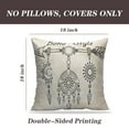 thumbnail image 2 of LALILO Throw Pillow Covers Arrow With Sun And Moon Sacred Geometry Cushion Cover 18" x 18", 2 Pack, 2 of 6