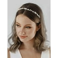 thumbnail image 3 of Rhinestone Wedding Headband Hair Vine Headpieces Gold Bridal Hair Accessories for Brides, 3 of 4