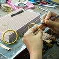 thumbnail image 2 of Soldering Mat, Soldering Block, Ceramics Round Shape Heat Insulation Ceramics Soldering Boar with Small Holes to Make This Soldering Board Lighter and can Quickly Dissipate the Heat of the Metal, 2 of 6