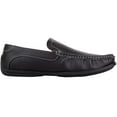 thumbnail image 4 of ABSOLUTE FOOTWEAR Mens Boys Slip On Formal Casual Faux Leather Loafer Moccasin Shoes with Stitch Detail - Black - US 10, 4 of 7