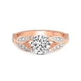 thumbnail image 4 of IGI Certified 5 Carat Round Shape Lab Grown Diamond Engagement Ring | 14K Rose Gold | Nova Split Shank Vintage Diamond Ring | FG-VS Quality Friendly Diamonds, 4 of 6